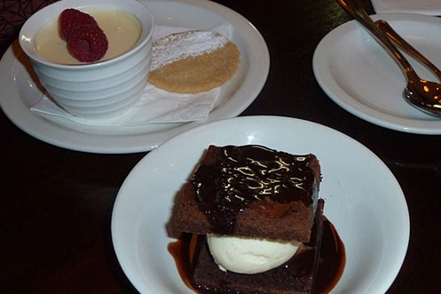 Dessert at Meatballs restaurant Farringdon