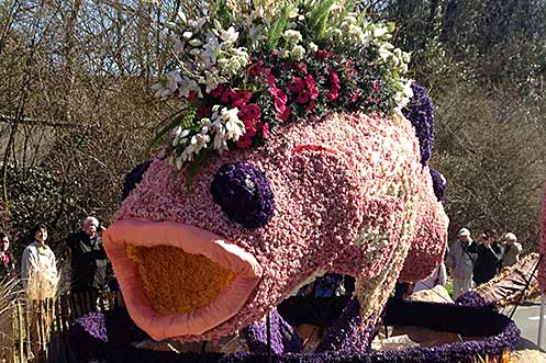 Flower Parade Holland fish float