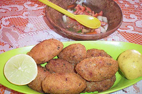 Tia Maria restaurant Salvador Bahia cod fritters